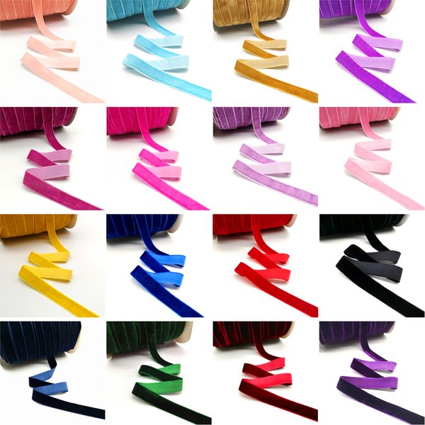 5 Yards 6–25 mm Samtband, Hochzeit, Party, Dekoration, handgefertigtes Band, Geschenkverpackung, Haarschleife, DIY Weihnachtsband