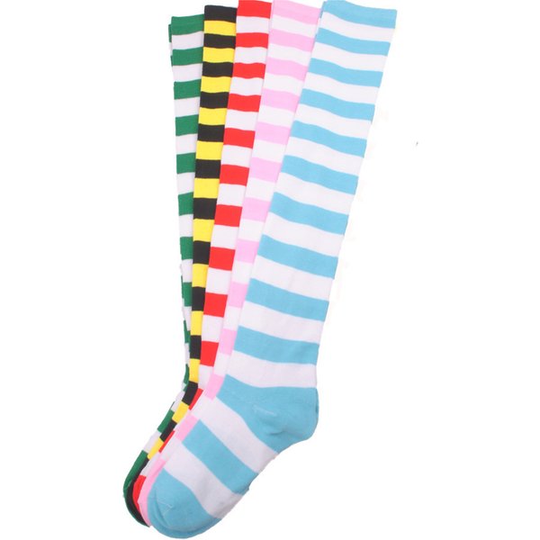 Brdwn LoveLive femmes filles doux éveillé sur le genou longues rayures chaussettes imprimées doux mignon chaud