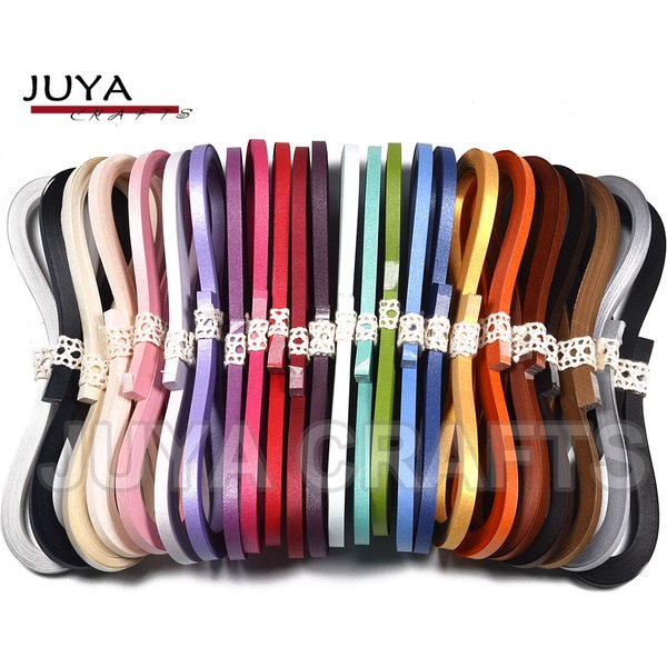 Juya – ensemble de Quilling en papier métallique, largeur 2/3/5/7/10mm disponible, longueur 355mm, 40 bandes/paquet, 24 couleurs au choix