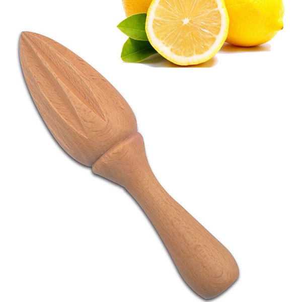 Wooden Citrus Reamer, Lemon Hand Juicer, Beech Wood Handheld Citrus Juicer, Easy to Hold Kitchen for Daily Home Bar Cafe Use