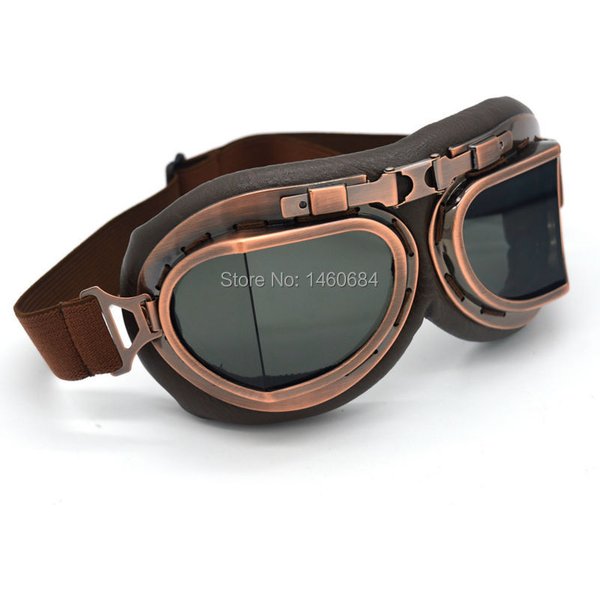 Evomosa Vintage WWII pilote lunettes volantes Sports de plein air lunettes pour Motocross moto Dirt Bike ATV