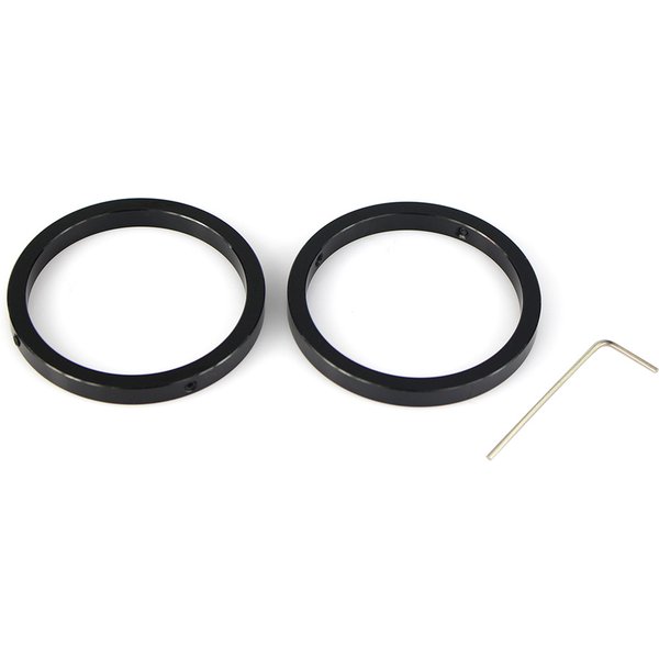 LAIDA 2" Parfocal Ring Precision Machined Aluminum Black Anodizing Set of Two for Photography Focusing LD2030B
