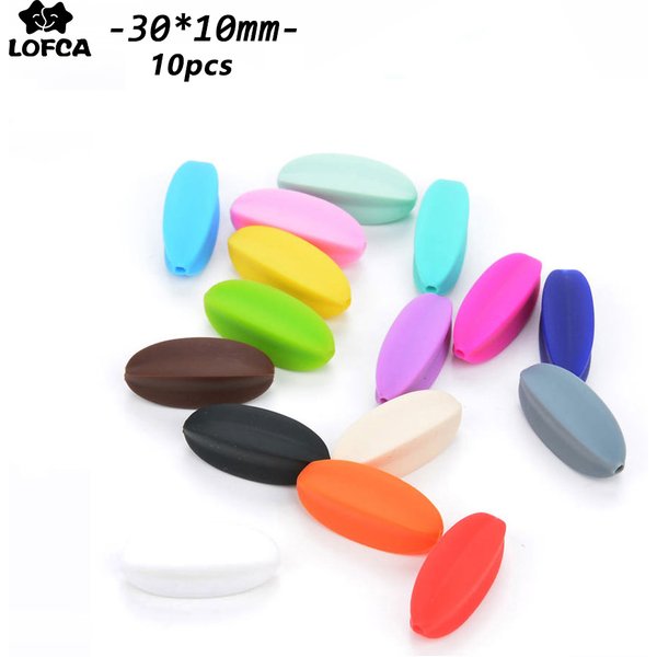 LOFCA Starfruit Silicon Beads 10pcs/lot For Silicone jewelry making Necklace Bracelets Keychain Jewelry accessories
