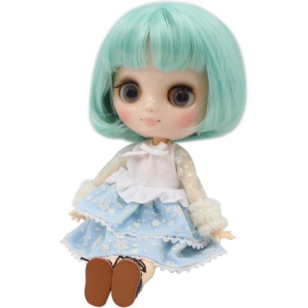 DBS blyth Middie poupée corps articulé menthe vert cheveux courts bob cheveux 1/8 20 cm BL4006 anime filles cadeau