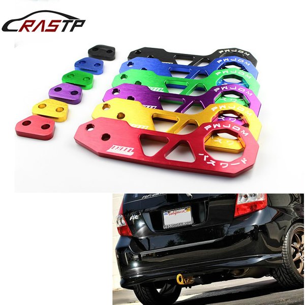 RASTP-Crochet de remorquage arrière de course de style JDM en alliage d'aluminium pour Honda Civic RS-TH004