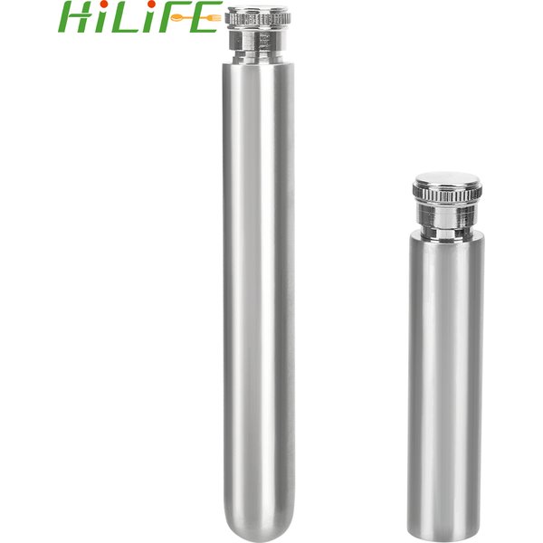 HILIFE flacon de hanche 1/1.5oz bouteille de whisky en acier inoxydable fond rond tubulaire Pot à vin bouteilles d'alcool portables accessoires de vin