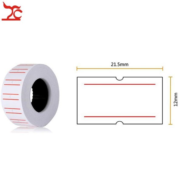 Einzelhandel 1 Rolle 500 Stück weißes selbstklebendes Preisschildpapier Preisschild Mark Aufkleber für MX-5500 Preisschildpistole Etikettierer