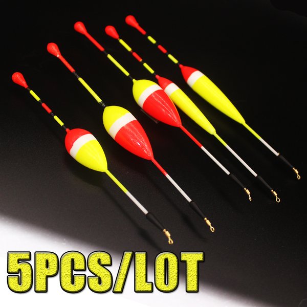 Flotteur de pêche sur glace en mousse, taille 1g 2g 3g, ensemble Bobber, bouée Boia, accessoires pour matériel de pêche à la carpe, 5 pièces/lot