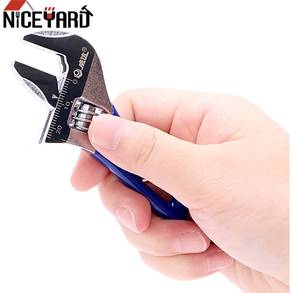 NICEYARD clé universelle Mini clé à écrou Maximum 24mm de diamètre clé réglable en acier inoxydable outils à main