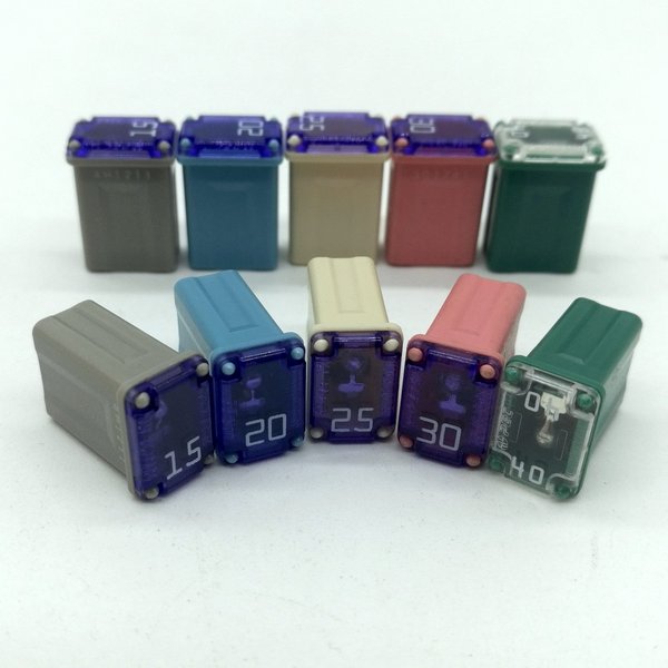 Micro Cartridge Fuses Mini Rectangle Fuse PEC Automotive Car Fuse J 15A 20A 25A 30A 40A For Ford Levin Toyota HYUNDAI LINCOLN