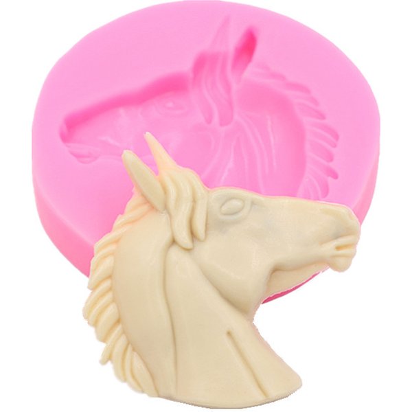 Horse Chocolate Sugar Cake Soft Silicone Mold Handmade Chocolate Craft Mold Cake Dessert Decorative Mold DIY Cake Bread Gadgets