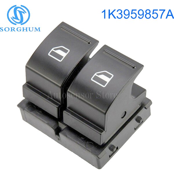 SORGHUM 1K3959857A For VW Caddy 2K Jetta EOS Golf MK5 Passat B6 Polo 6R Touran SEAT 1F0959855 Power Window Switch Console Button