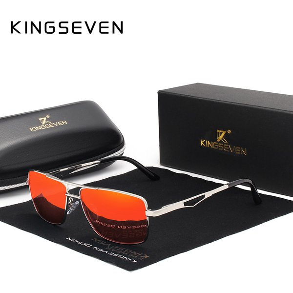KINGSEVEN 2024 marque concepteur lunettes de soleil polarisées pour la conduite hommes Oculos lunettes de soleil carrées pour hommes mode lunettes de voyage