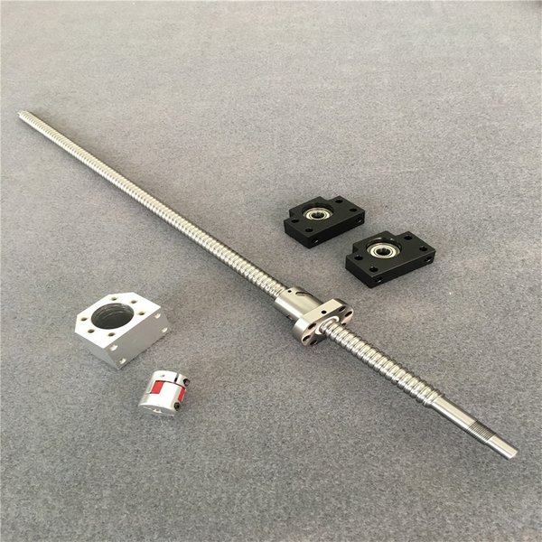 SFU1605 toute longueur Anti-jeu Vis à billes L250mm-1400mm & ampBK12 BF12 + 6.35x10mm Couremplaçant Set Pour l'expédition