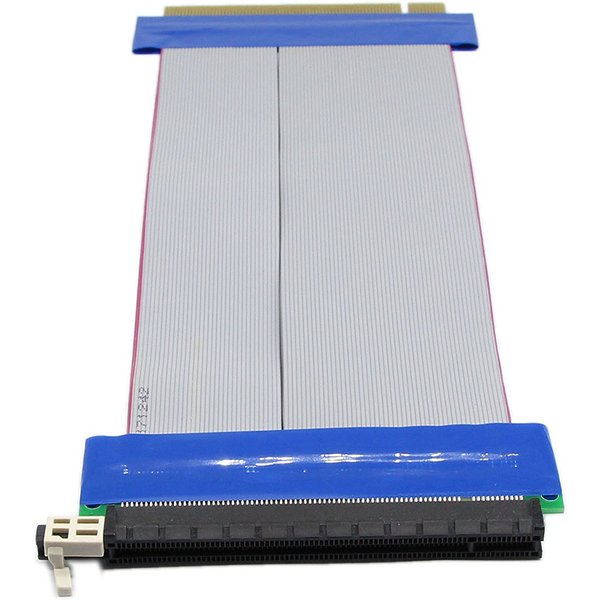 Câble d'extension Flexible d'extension de carte Riser PCI-E PCI Express 16X pour petit boîtier 1U 2U
