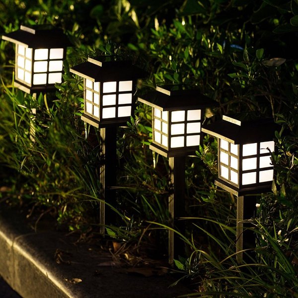 La voie solaire de maisons menées allume la lampe solaire extérieure imperméable pour le jardin/paysage/cour/Patio/allée/passerelle Luz de noël
