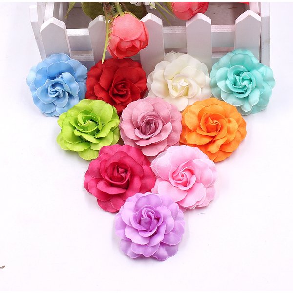 10 Stück Rose künstliche Blumen Kopf gefälschte Blumen für Wohnkultur Hochzeits dekoration DIY Girlande Sammelalbum Geschenk box Handwerk Zubehör