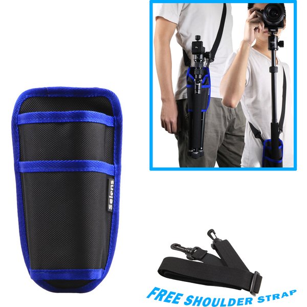 Selens Nylon Pouch for Monopod Tripod Carrying Improvised Stabilizer S Balance & Stability Removable Neck Strap Fotografia
