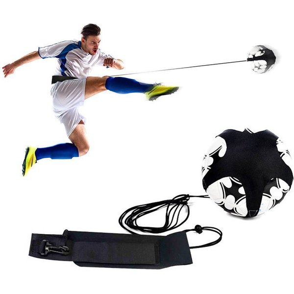 Football Kick Trainer Soccer Training Aid Hands Free Solo Practice Equipment With Belt Elastic Rope For Kids Adults Dropshipping
