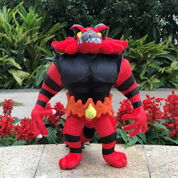 Jouet en peluche Pokémon Anime, Incineroar Stuffed Animal, Mega Evolution, Litten Cartoon Butter, 12.5"