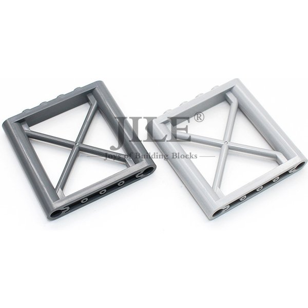 Blocs de construction Moc en briques, Support 1x6x5, poutre de garde-corps rectangulaire 64448, Compatible avec les barres de Rail militaires, jouets assemblés