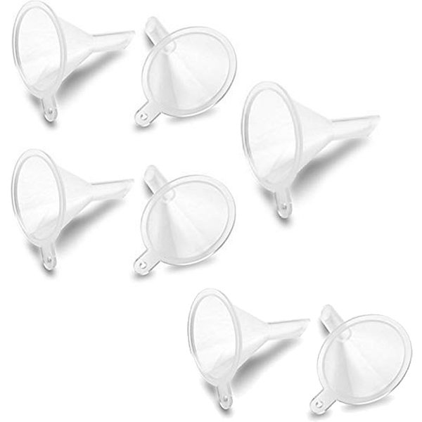 Mini entonnoir de remplissage de bouteilles vides, outil d'emballage pour voyage, Mini petits entonnoirs en plastique pour parfum liquide essentiel 10 pièces