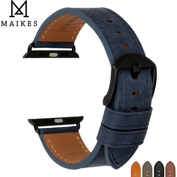 High Quality Leather Strap For Apple Watch Band 45mm 41mm 44mm 40mm Series 9 8 7 6 SE 5 iWatch Watchband
