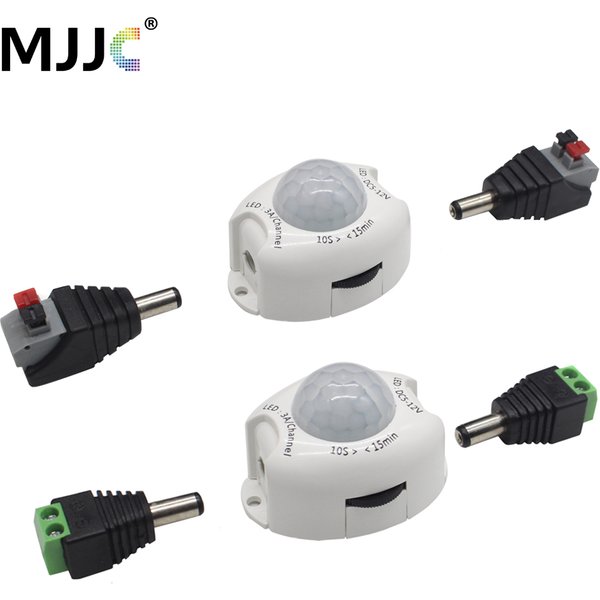 12V Bewegungsmelder Lichtschalter 5V DC Aktivierter Timer Automatischer Bewegungsmelder EIN AUS LED-Streifenlicht PIR Bewegungssensorschalter