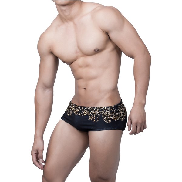 Neue Bademode Floral männer Badehose für Sonnenbad Niedrige Taille Sexy Schwimmen Shorts männer Badeanzug Heißer