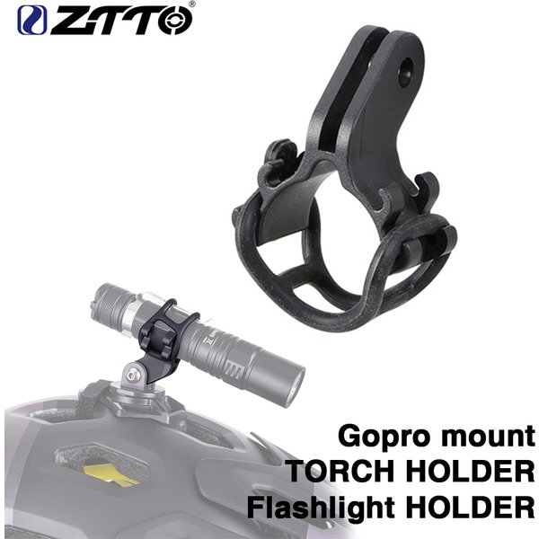 Support de lampe de vélo ZTTO TORCH, support de lampe torche, support réglable pour vélo de route, VTT, compatible avec GoPro.