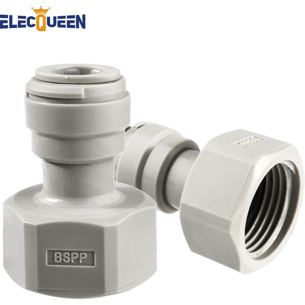 Adaptateur de couremplaçant de fût de tuyau de bière, raccord à pression rapide, joint rapide pneumatique, connecteur Speedfit en plastique pour ligne de bière, 3/8"