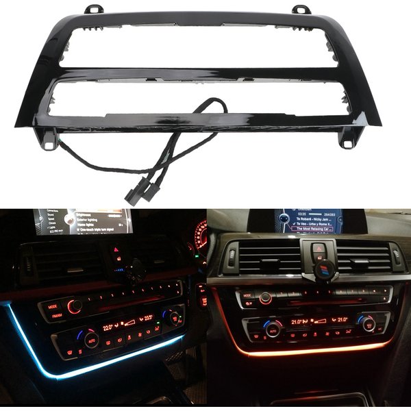 Tableau de bord LED pour voiture, cadre Radio, couverture de Console, accessoires d'ambiance pour BMW F30 F31 F32 F33 F35 F36 F80 F82 F83