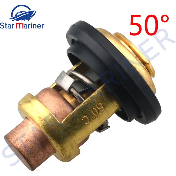 6E5-12411-02 Thermostat 50 Degree 688-12411 6H3-12411 6E5-12411-10 For Yamaha For SUZUKI Outboard Motor 15HP 25HP 30HP-220HP
