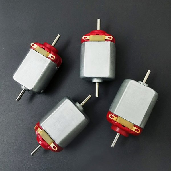 4 pièces/lot DC 3V-6V 5V mini double arbre électrique 130 moteur jouet modèle 2mm axe 12000 tr/min haute vitesse pour moteur RC jouet voiture