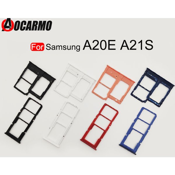 For Samsung Galaxy A21S A217F A20E A202 A202F A202DS Dual Sim Card Slot Tray Holder Sim Card Reader Socket Replacement parts