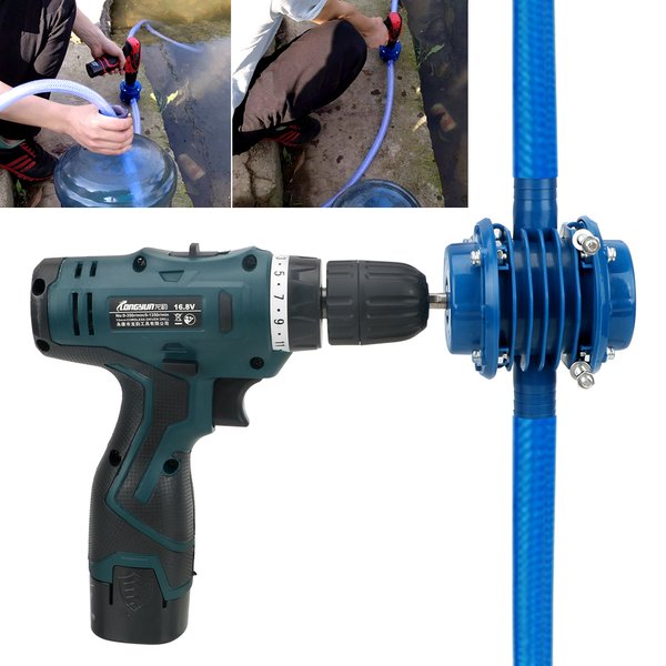 Perceuse électrique manuelle auto-amorçante robuste, pompe à eau, pompes centrifuges de jardin domestique, aucune puissance requise, Mini