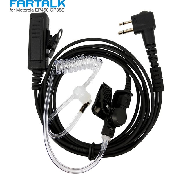 Écouteur à Tube acoustique, micro pour talkie-walkie MOTOROLA DP1400 EP450 GP88S CP88 CP040 CP140 CP180 GP300 GP68 PR400 P080