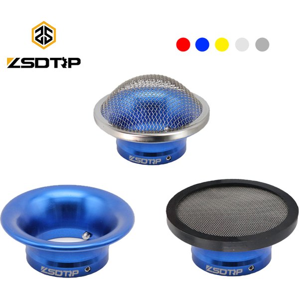 ZSDTRP Vergaser 50 mm Motorrad Luftfilter Wind Horn Tasse Legierung Trompete mit Gaze für Keihin PWK21/24/26/28/30 mm PE 28/30 mm