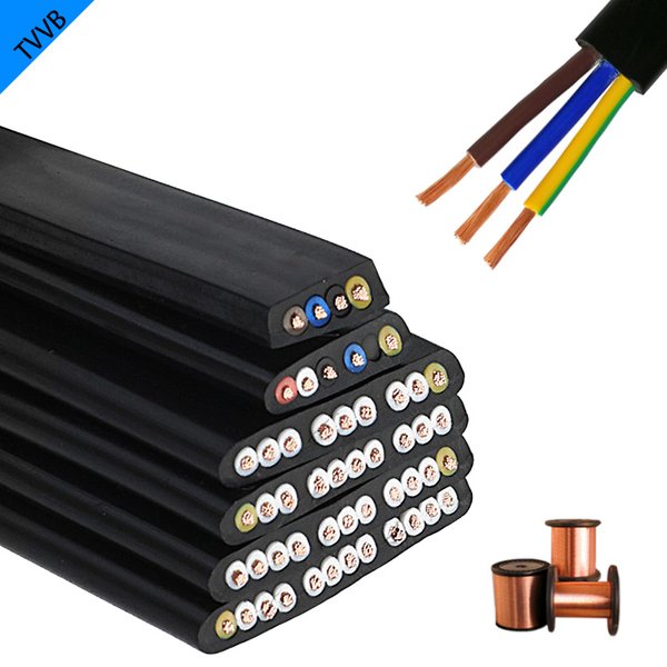 Câble pio Rétractable Électrique de 3 Mètres, 2/3/4 Noyaux, 20/18/17/15/13 AWG, Fil d'Alimentation pour Ascenseur