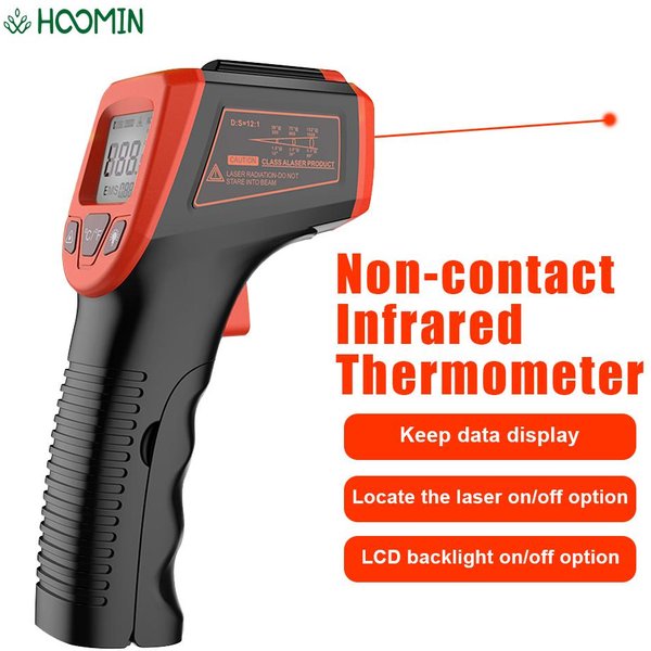 -50~600°C Digital LCD Industrial Electronic Thermometer NonContact Infrared Thermometer Laser Temperature Meter Gun Laser Point