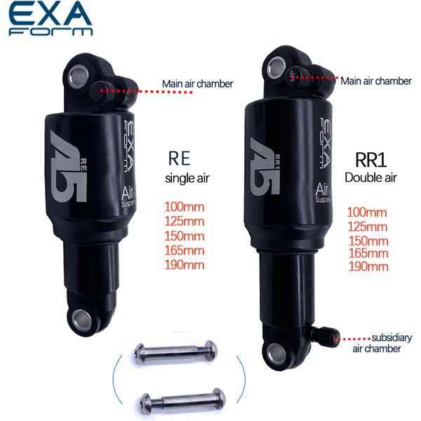 KS A5 RE RR1 Air Hinten Absorber Schock MTB Fahrrad Doppel Einzel EXA Form Mountainbike 100 125 150 165 190 MM Für Roller