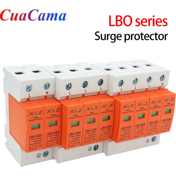 1 pièces AC SPD parasurtenseur LBO Distribution basse tension parafoudre domestique dispositif de Protection contre la foudre 2P 3P 4P Module de commutation