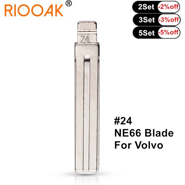 10 stücke Metall ungeschnittenes Flip kd vvdi Remote Autos chl üssel blatt #24 ne66 für Volvo xc90 Remote Key Blade