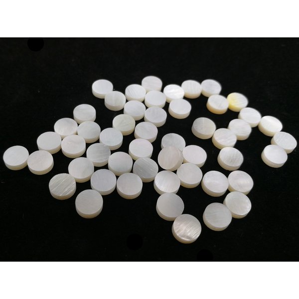 50x Marqueurs de Guitare en Nacre, Points de 1,5mm à 8mm pour Ukulélé, Mandoline, Banjo, Basse, Touche de Guitare, Luthier
