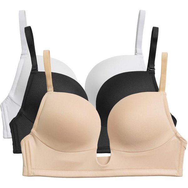YBCG – soutien-gorge plongeant pour femmes, Lingerie rembourrée, coupe basse, à armatures, Bralette réglable, sous-vêtements à sangle Convertible