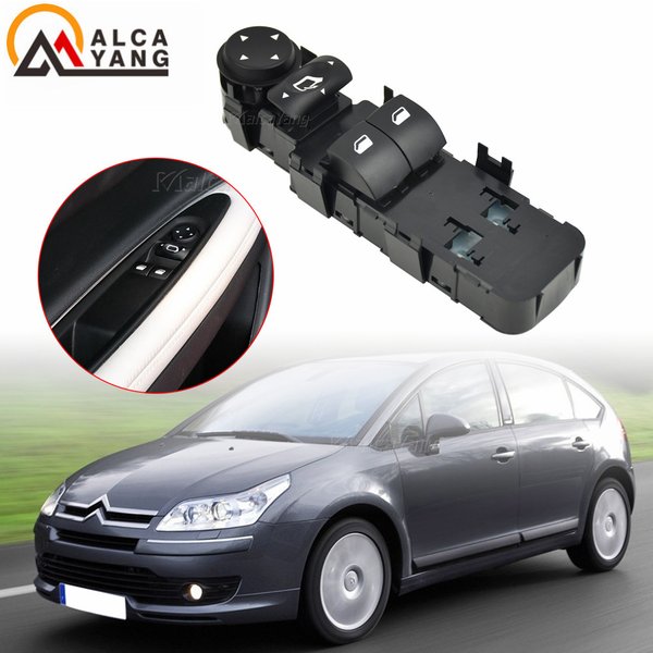 NEW High Quality Coupe Black Window Switch Mirror Adjustment Switch Left For Citroen C4 LC 2004 2005 2006 2007 2008 2009 2010