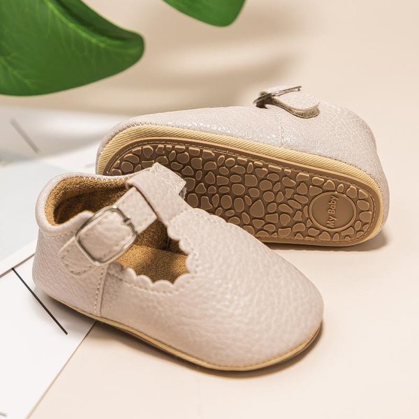 KIDSUN nouveau-né bébé chaussures rayure en cuir PU garçon fille chaussures enfant en bas âge semelle en caoutchouc anti-dérapant premiers marcheurs infantile mocassins