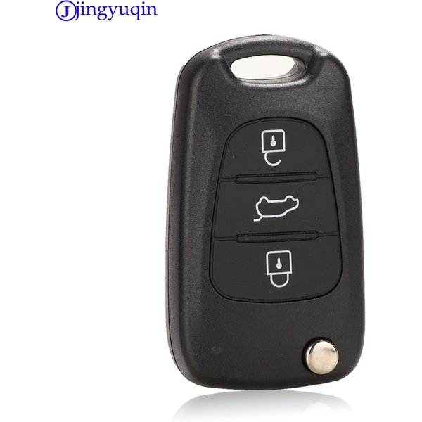 Jingyuqin Uncut Klinge 3 Tasten Flip Remote Key Shell Für HYUNDAI I30 IX35 Für Kia K2 K5 Auto Schlüssel Blank fall Abdeckung