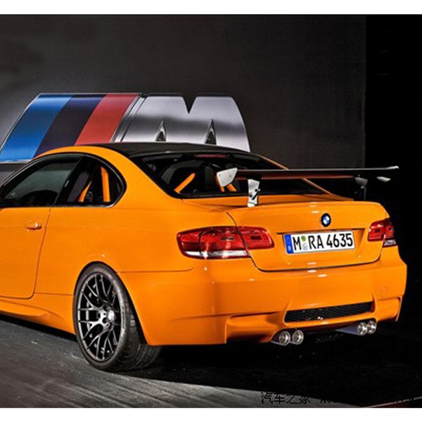 Dla BMW M3 E92 E46 GTS styl 100% Carbon Fiber uniwersalna tylna owiewka Spoiler