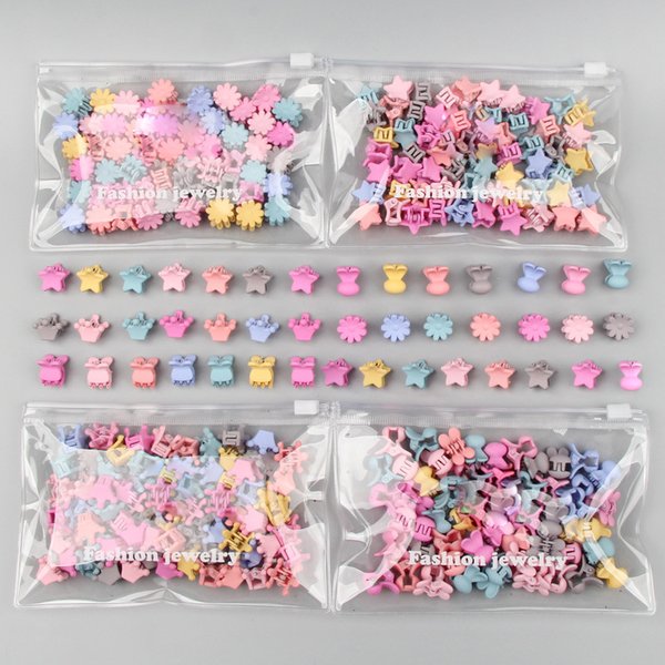 30 pièces/sac Mini pinces à cheveux mignonnes pour filles bébé épingle à cheveux colorée dessin animé lapin fleur couronne étoile pinces à cheveux enfants pince